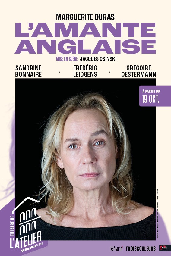 Affiche-Lamante-anglaise-theatre de l'atelier