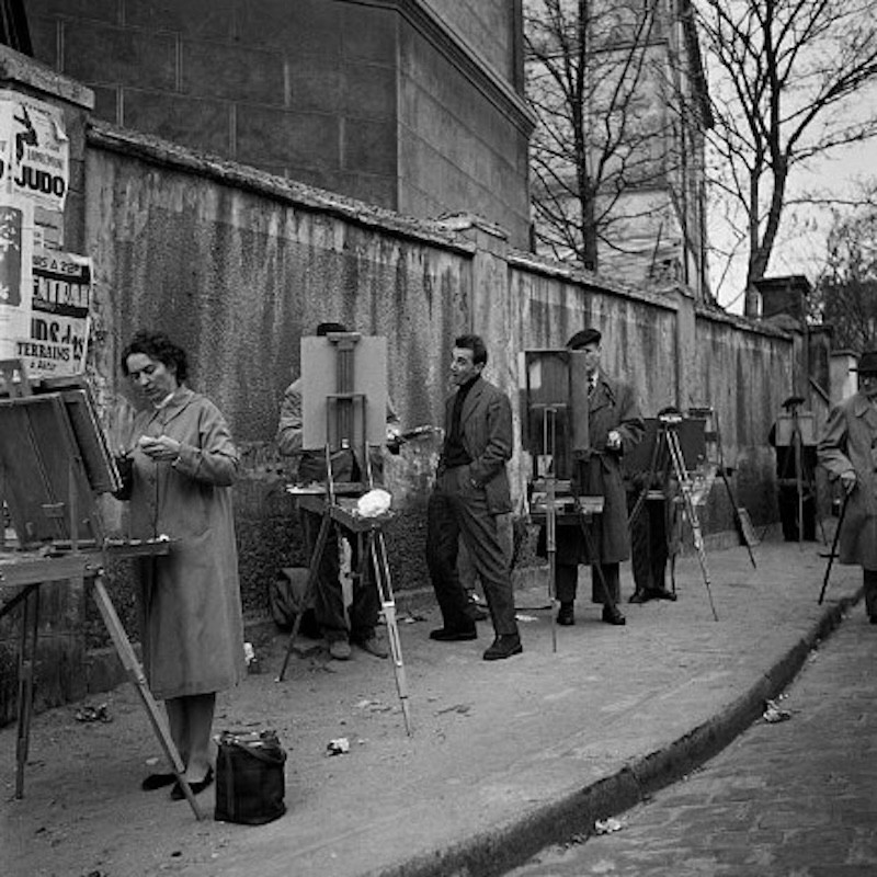 charles aznavour montmartre peintres