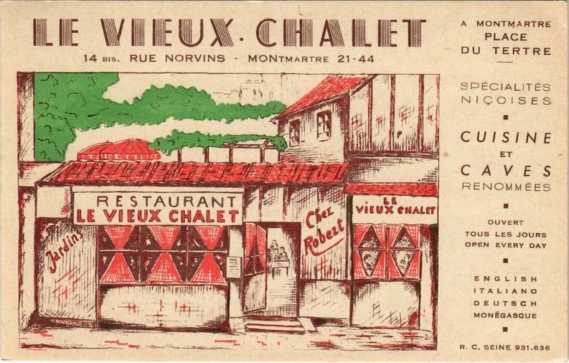 le vieux chalet montmartre paris 18